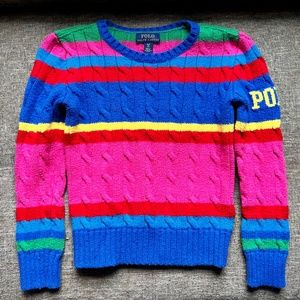 Colorful, happy, Polo sweater